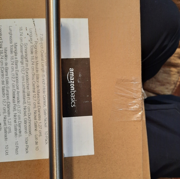 Euro Bar Cabinet Pulls Satin Nickel 20 piece - Picture 7 of 8
